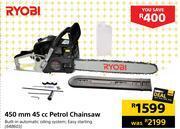Builders Warehouse Ryobi 450mm 45cc petrol chainsaw offer