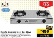 Builders Warehouse Alva 2 plate stainless steel gas stove offer