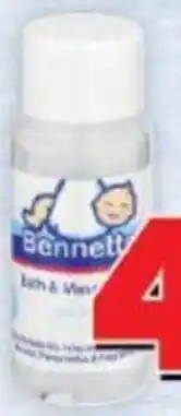 Shoprite Bennetts Bath & Massage Drops 200ml offer
