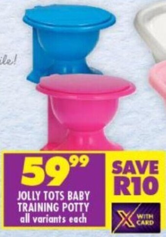Shoprite Jolly Tots Baby Training Potty offer