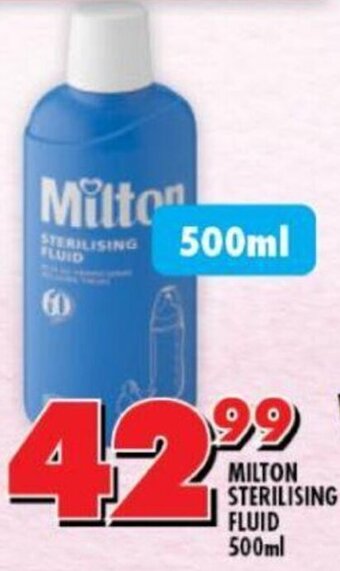 Shoprite Milton Sterilising Fluid 500ml offer