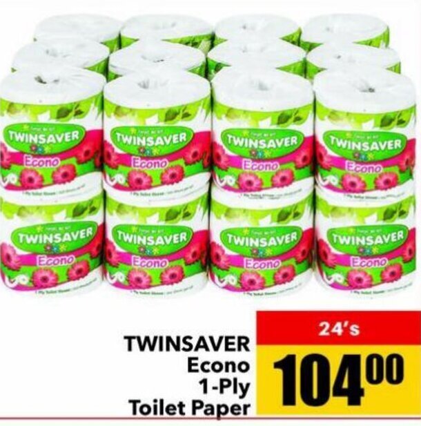 Twinsaver Econo 1Ply Toilet Paper 24's offer at Jumbo