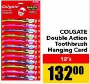 Colgate Double Action Toothbrush Hanging Card 12's