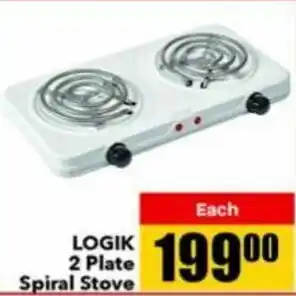 Jumbo Logik 2 Plate Spiral Stove offer