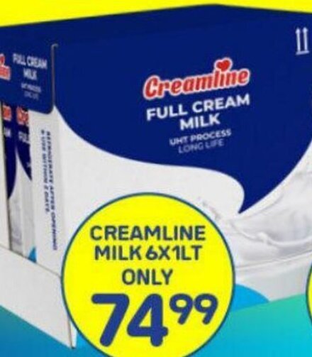 Super Save Creamline Milk 6 x 1lt offer