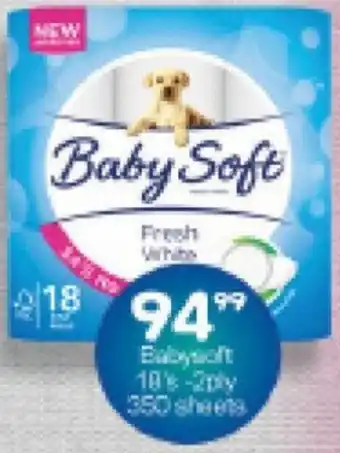 Super Save Baby Soft 18's 2Ply 350 Sheets offer