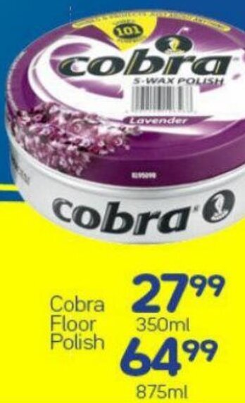 Super Save Cobra Floor Polish 250ml offer