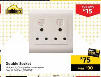 Builders Warehouse Double socket offer