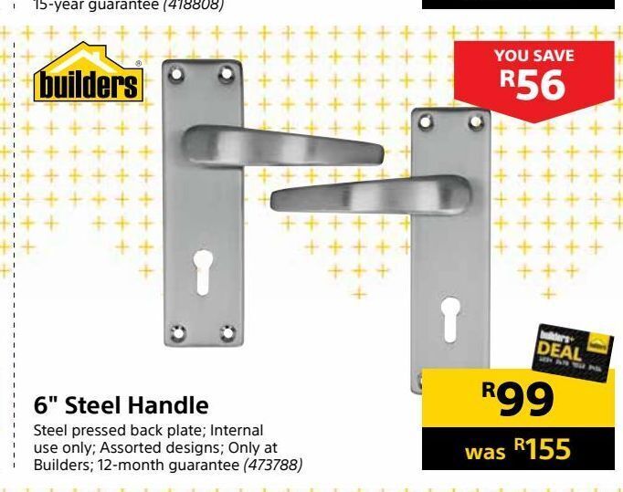 6" steel handle offer at Builders Warehouse
