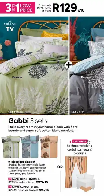 HomeChoice Gabbi 9-piece Bedding Set offer