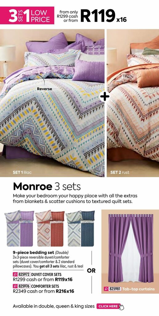 HomeChoice Monroe  9-piece Bedding Set offer