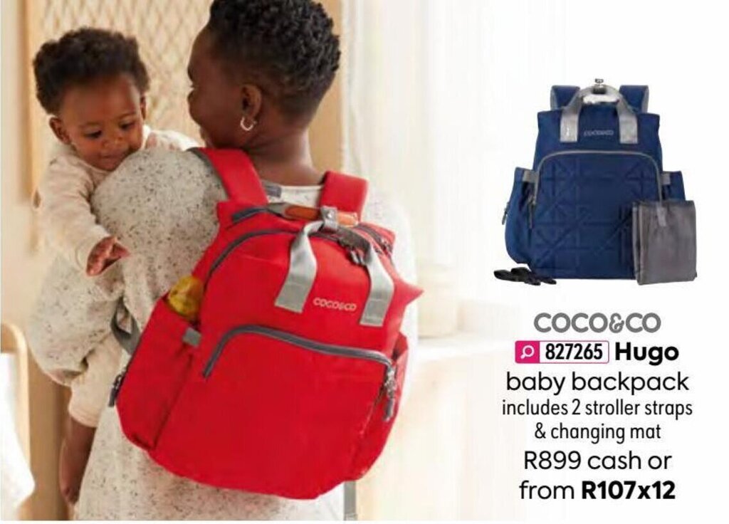 Coco&Go Hugo Baby Backpack offer at HomeChoice