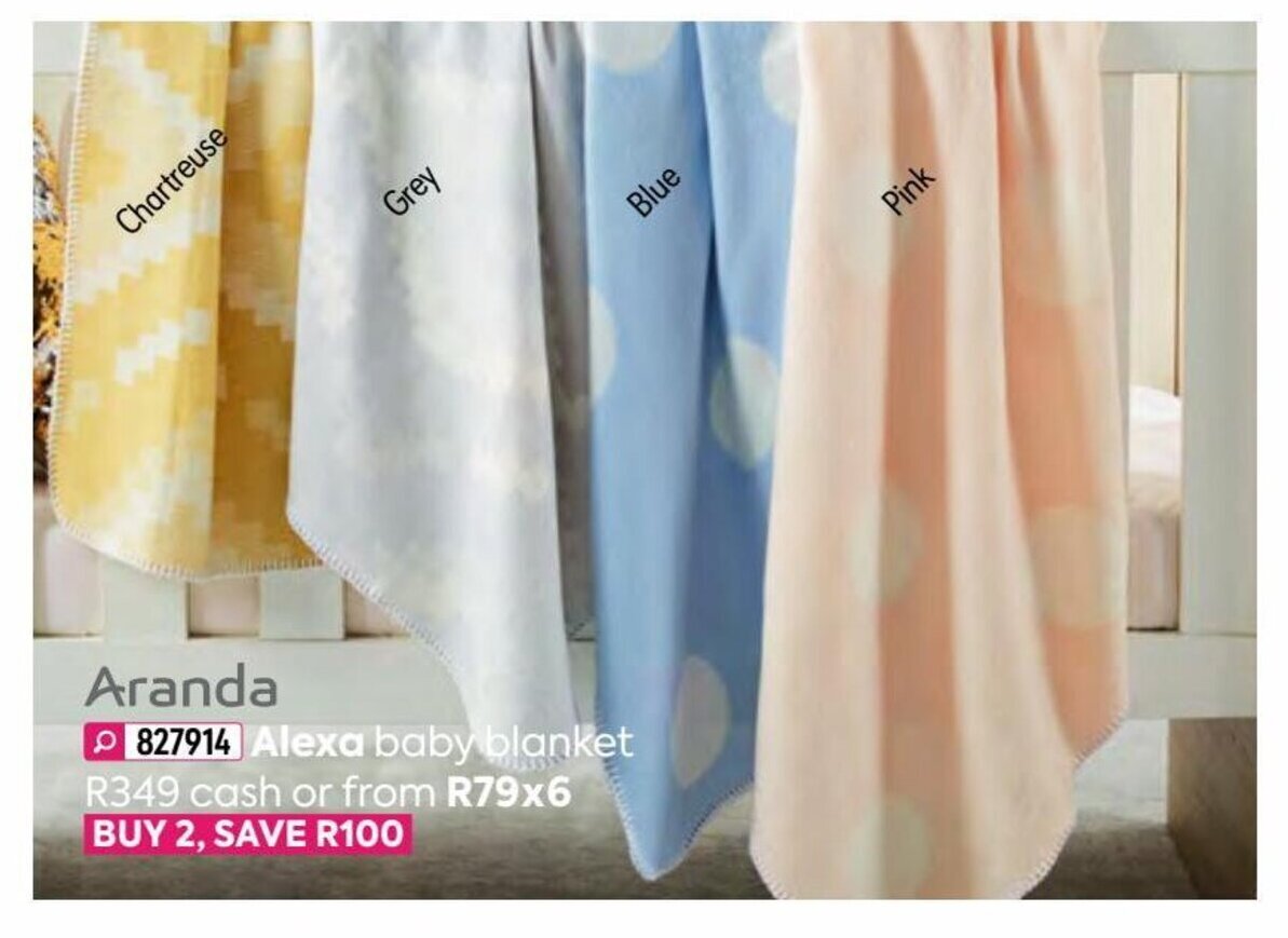 Aranda Alexa Baby Blanket offer at HomeChoice