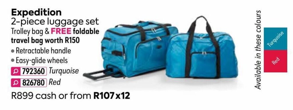HomeChoice Expedition 2-piece Luggage Set offer