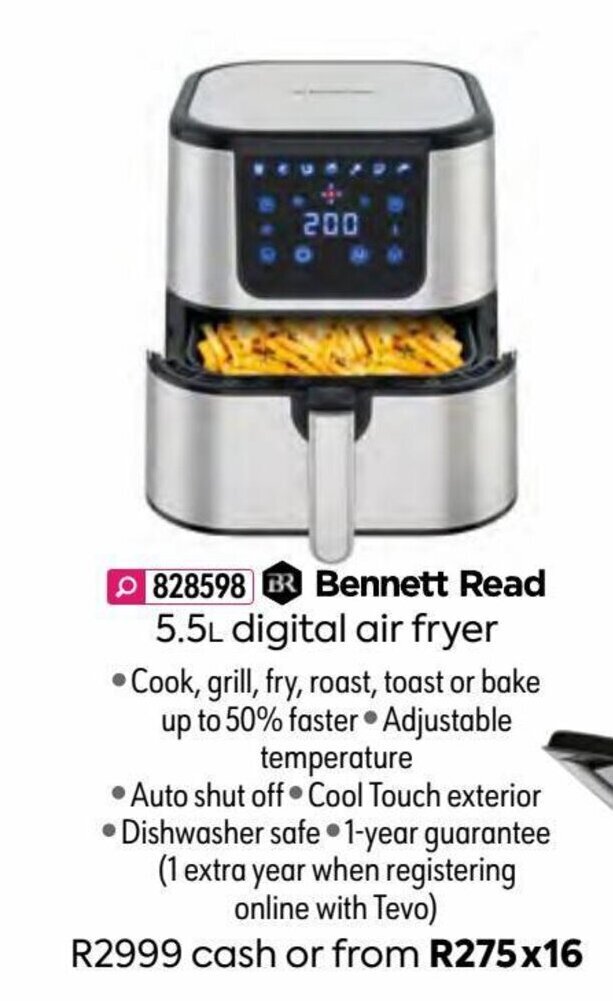 Read 5.5L Digital Air Fryer offer at HomeChoice