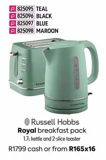 HomeChoice Russell Hobbs Royal Breakfast Pack offer