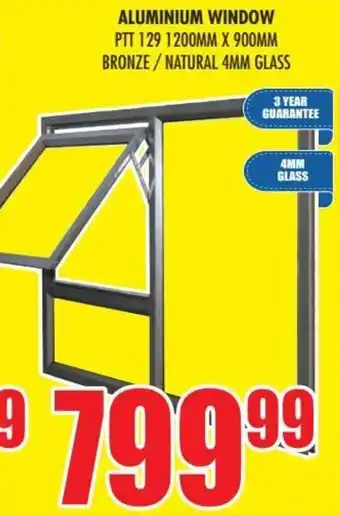 Boxer Build Aluminium Window PTT 129 1200mm x 900mm offer