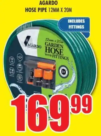 Agardo Garden Hose Pipe 12mm x 20m