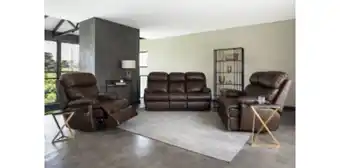 Rochester Pemba 3 piece lounge suite, cumulus brown offer