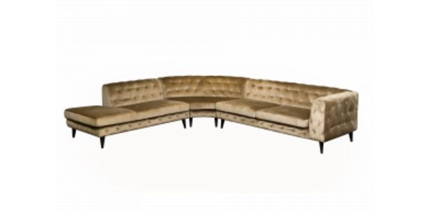Rochester Dhalia ii 3 piece rhf corner suite, champagne offer