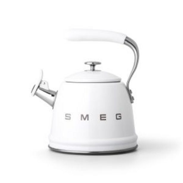 Smeg whistling kettle (white) cklw2001wh offer at Hirsch's