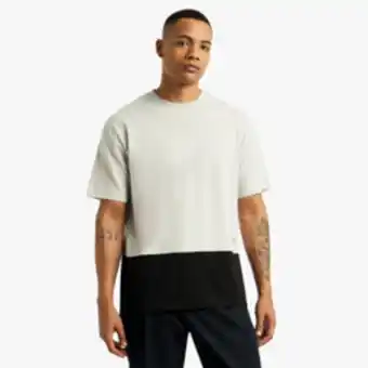 Markham Mkm grey/black colour block t-shirt offer