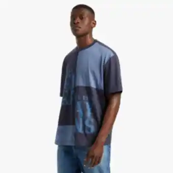 Markham Rj navy reg spliced graphic t-shirt offer