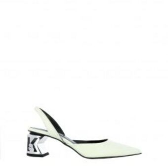 Europa Art Group Kl slingback logo heels – white offer