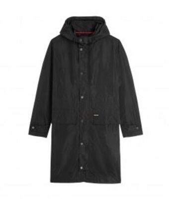 Cara loves karl hooded parka – black