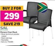 Game Sal outdoor monaco chair black-for 2 offer