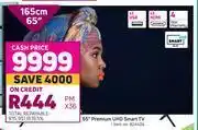 Hisense 65" premium uhd smart tv