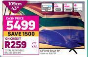 Game Hisense 43" uhd smart tv offer