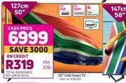 Game Hisense 50" uhd smart tv offer