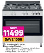 Game Defy 5 burner new york series gas cooker dgs902 offer