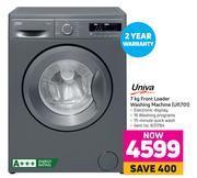 Game Univa 7kg front loader washing machine ufl701 offer