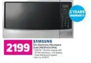 Game Samsung 32l electronic microwave oven me9114s1/xfa offer