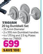 Game Trojan 20kg dumbbell set offer