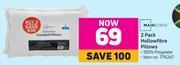 Game Mainstays 2 pack hollowfibre pillows offer