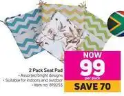 Game 2 pack seat pad-per pack offer