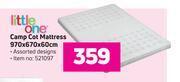 Game Little one camp cot mattress 970 x 670 x 60cm offer