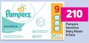 Game Pampers sensitive baby wipes 9 pack offer