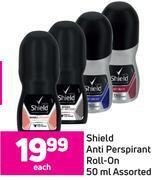 Game Shield anti perspirant roll on assorted-50ml each offer