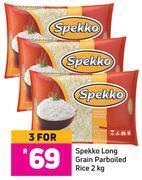 Game Spekko long grain parboiled rice-for 3 x 2 kg offer