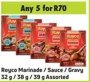 Game Royco marinade / sauce / gravy 32 g / 38 g / 39 g assorted- for any 5 offer