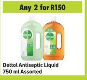 Game Dettol antiseptic liquid assorted-for 2 x 750ml offer