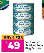 Game Great value shredded tuna assorted- for any 4 x 170g offer