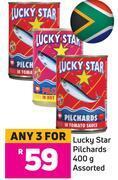 Game Lucky star pilchards assorted-for any 3 x 400g offer