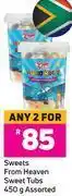 Game Sweets from heaven sweet tubs assorted-for any 2 x 450g offer