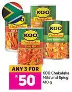 Game Koo chakalaka mild and spicy 410 g- for any 3 offer
