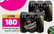 Game Windhoek draught cans 6 x 440ml- for 2 offer
